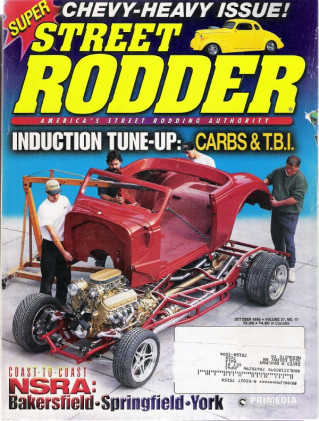 STREET RODDER 1998 OCT - STEERING SCIENCE, HOLLEY BUILDS A COUPE IN 58 DAYS